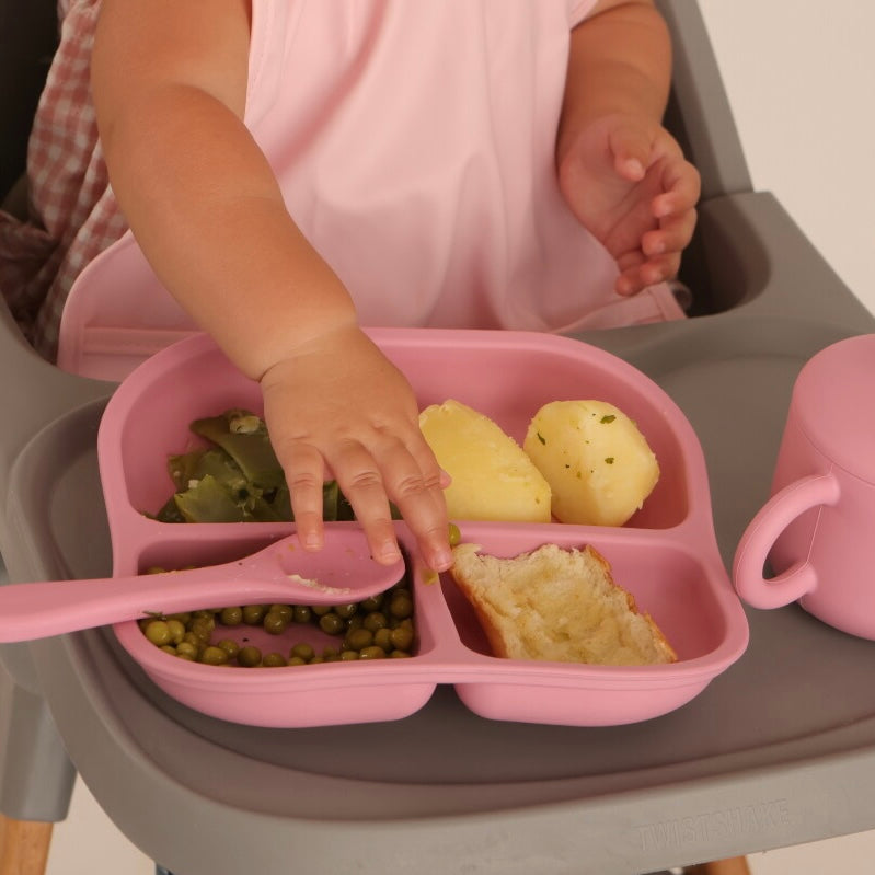 Babero con manga impermeable   Horizontal Stripes + Babero corto Nenina & Co