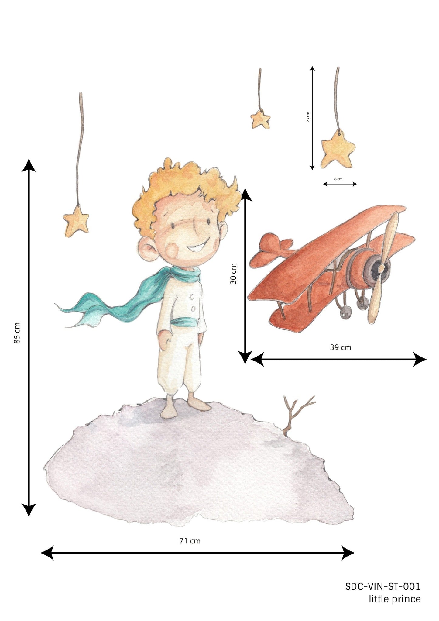 Vinilo Decorativo Infantil Little Prince - Sueños de Cigueña