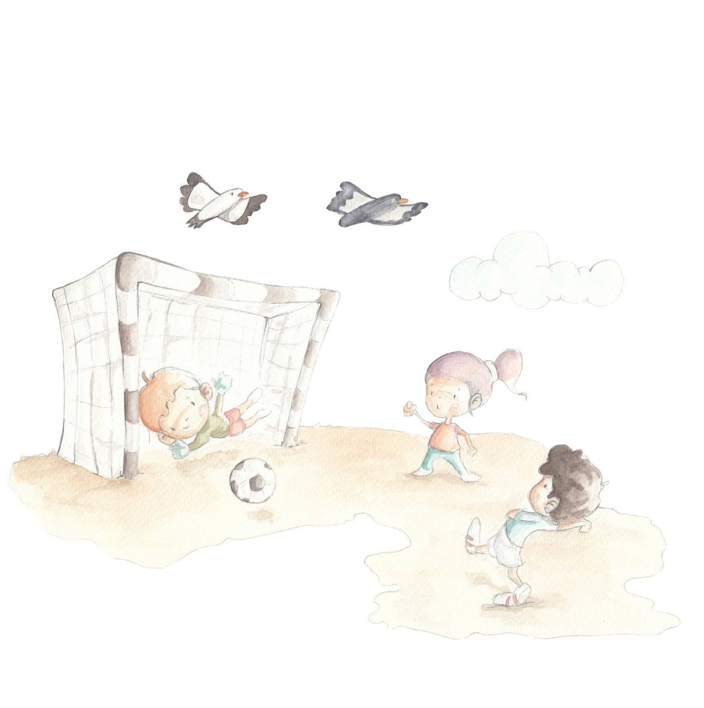 VINILO INFANTIL I JUGANDO A FUTBOL