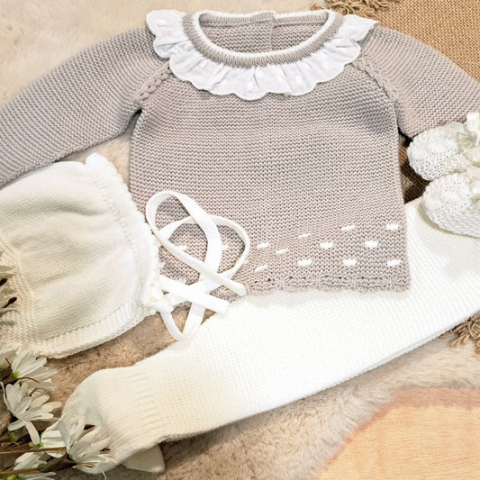 Conjunto de Lana para Bebé Angora FELICIA 9713 (0 a 6 meses)