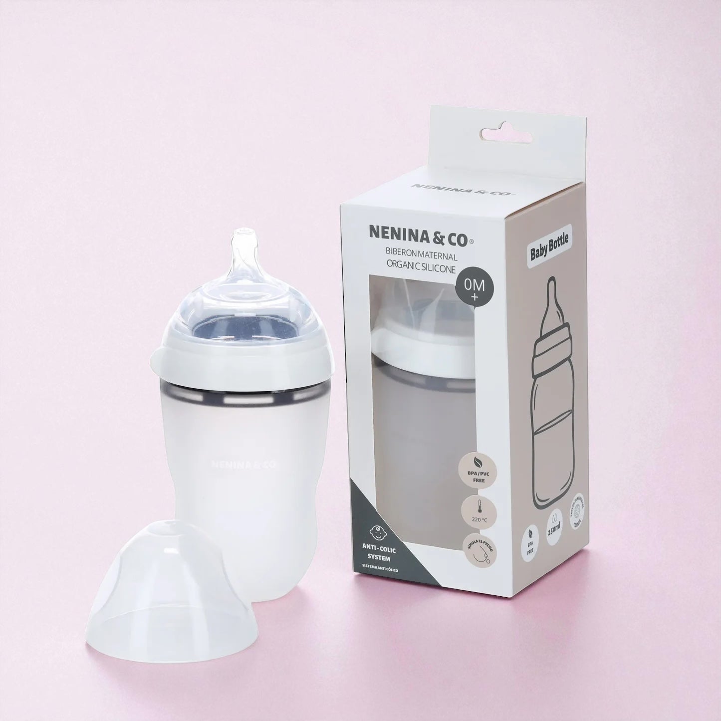 Biberon de silicona como el pecho de mamá Nenina & Co
