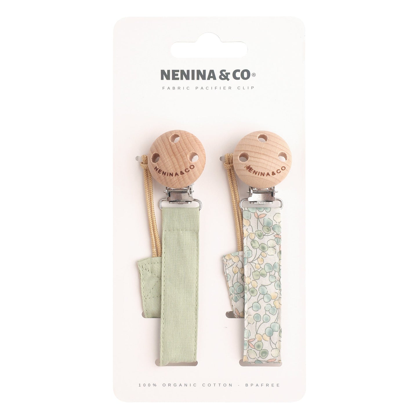 Kit de Biberón y Chupete Clásico con Chupeteros de Algodón para Bebé Recién Nacido | Nenina & Co