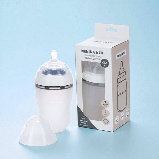 Biberon anticolico de mamá Anticólico como tu pecho Silicona organica