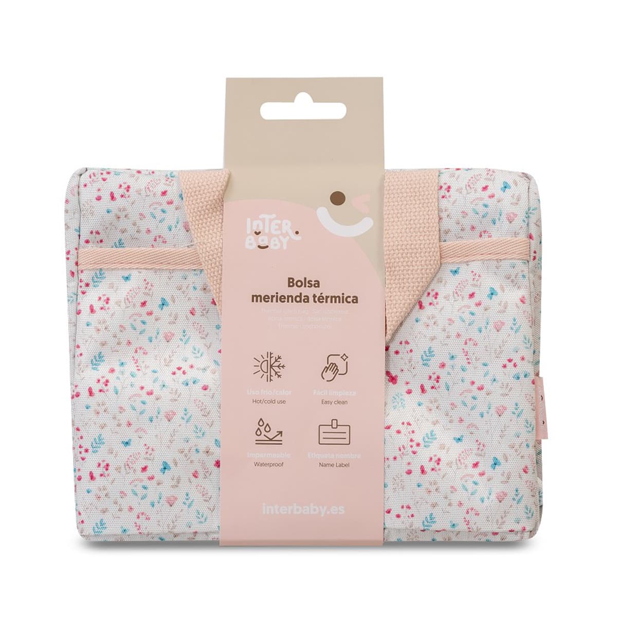 Bolsa térmica infantil para merienda Pétalos | Interbaby