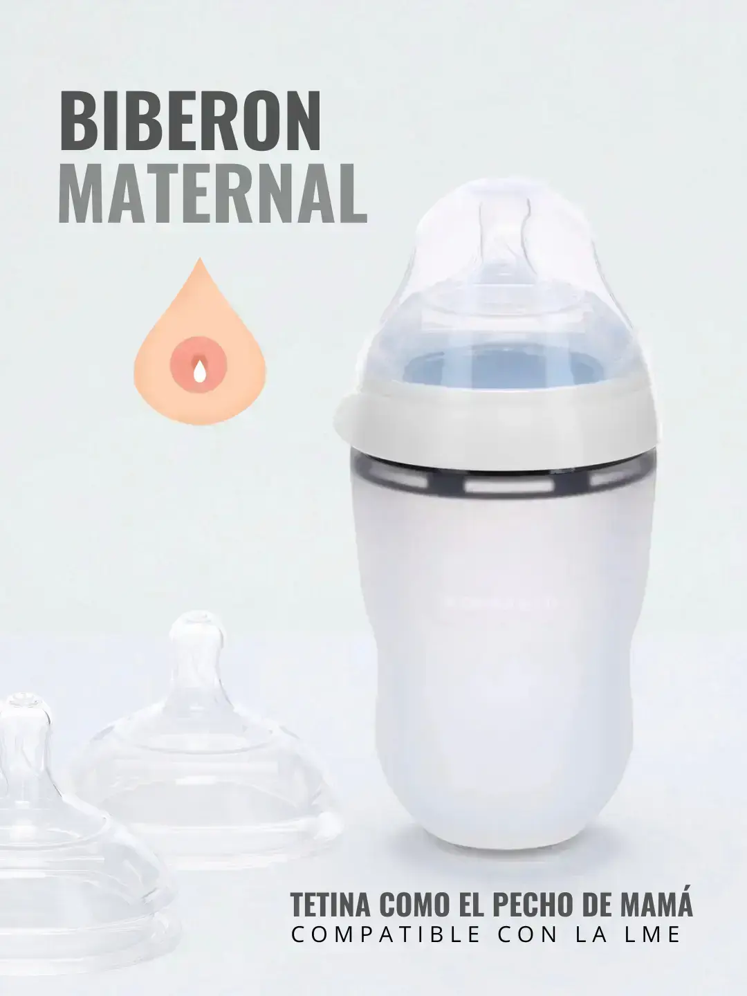 Biberon Anticólico Maternal Nenina & Co Silicona organica