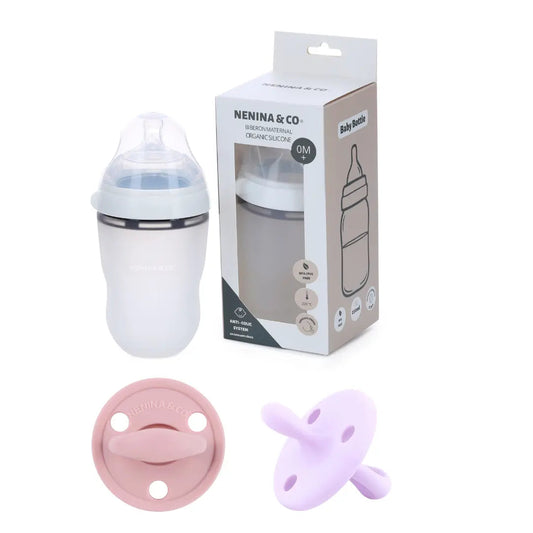Biberon + 2 Chupetes DIAMOND FS Nenina & Co