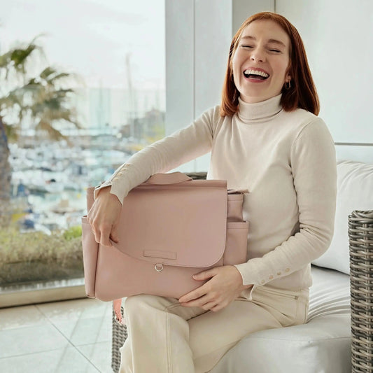 Bolso Maternal MIREM By Nenina & Co Rosa pálido + Cambiador