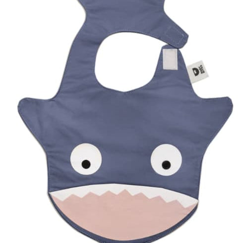 Babero impermeable Tiburón azul pizarra