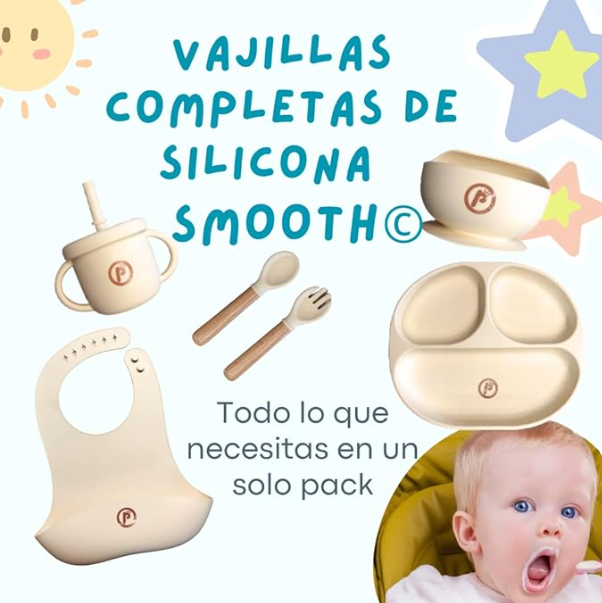 Vajilla de Silicona SMOOTH | Popetes Kids