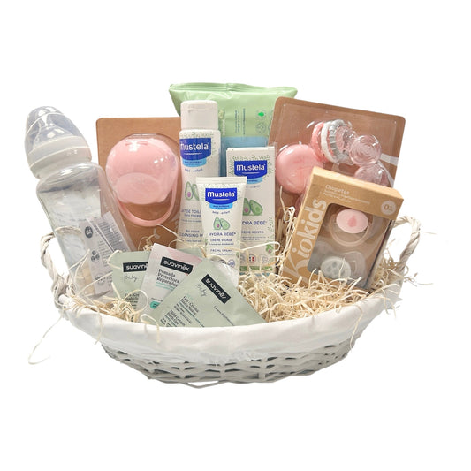 Cesta Regalo Nacimiento Bebé Armonía | Mustela & Kiokids