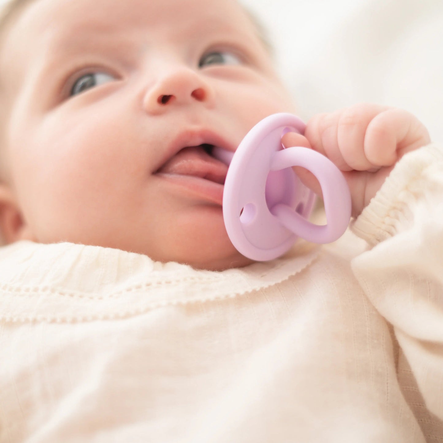 Chupete DIAMOND By Nenina & Co Lila y Mint | Silicona Orgánica para Bebé +12 Meses