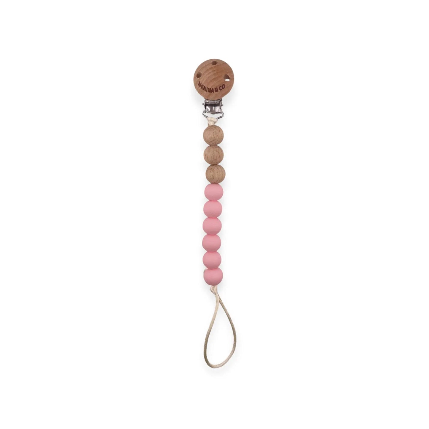 Chupetero Spring Rosa Chicle Vintage Nenina & Co