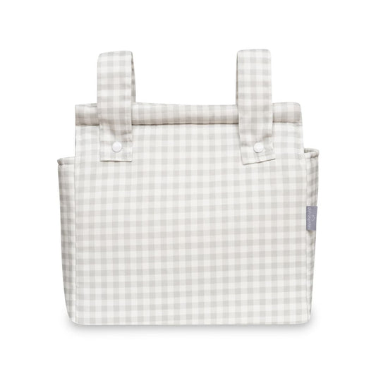 Bolso talega vichy. Gris claro. Don Algodón D90101