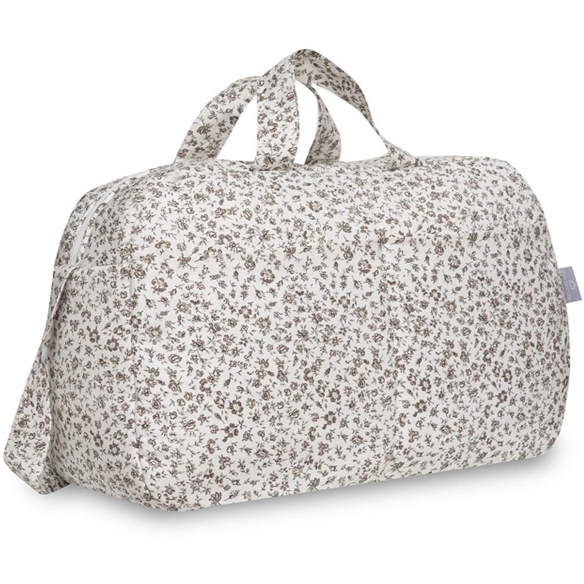 Bolso maternal flores. Gris. Don Algodón D90114