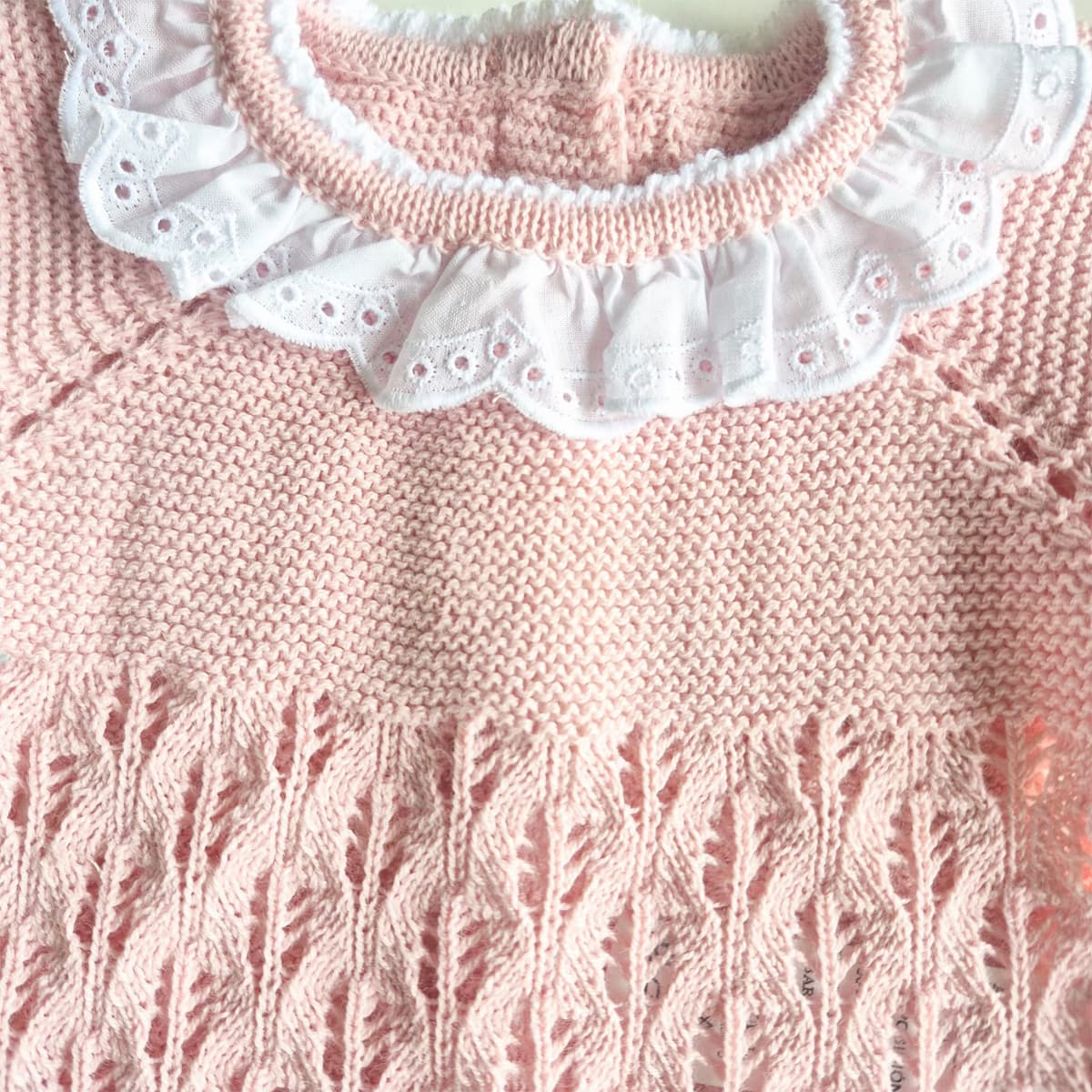 Premier ensemble de bébé en perle 8005 Pelottas Celeste