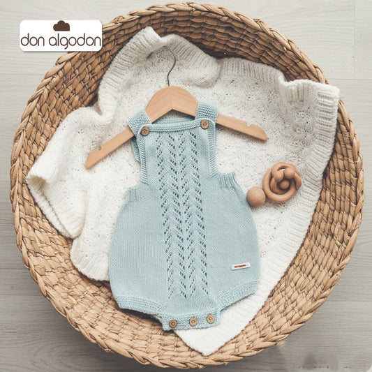 Rana de punto perlé para bebé color verde – Don Algodón DA-9823 (0 a 12 meses)