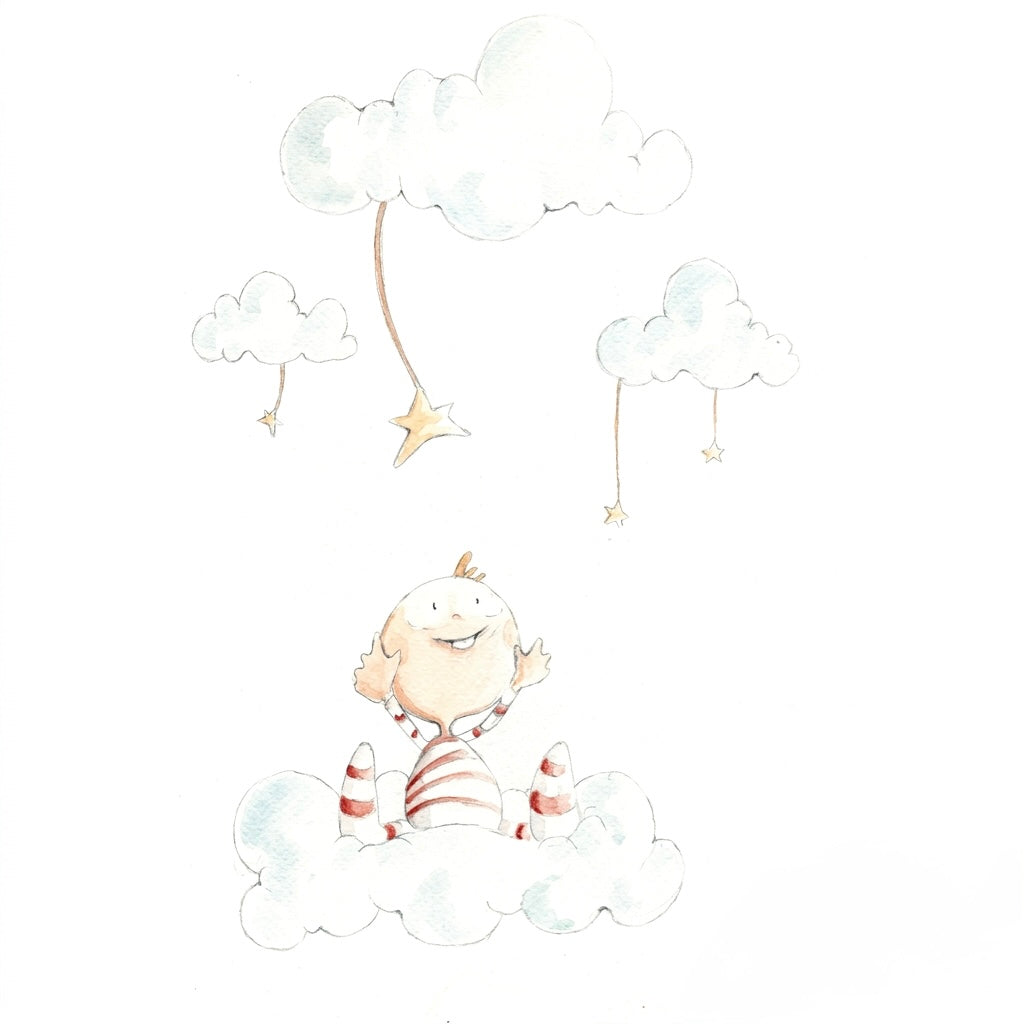 VINILO INFANTIL I LLUVIA DE ESTRELLAS