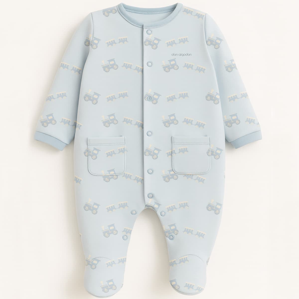 Pijama de algodón para bebé trenecito Don Algodón DA25W003