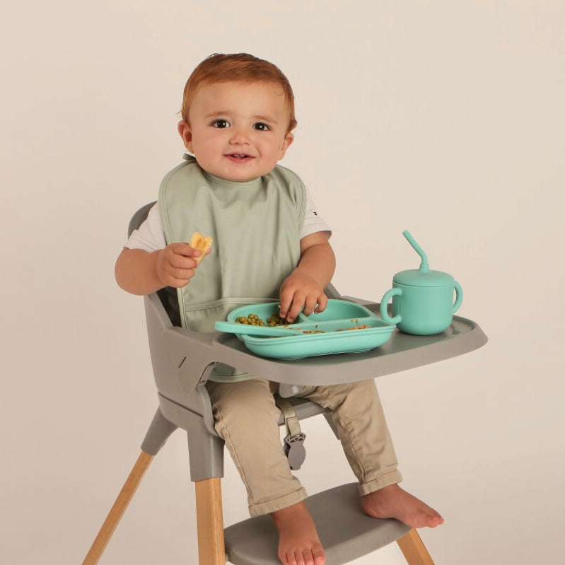 Babero con manga impermeable Funny Polka Dots + Babero corto Nenina & Co