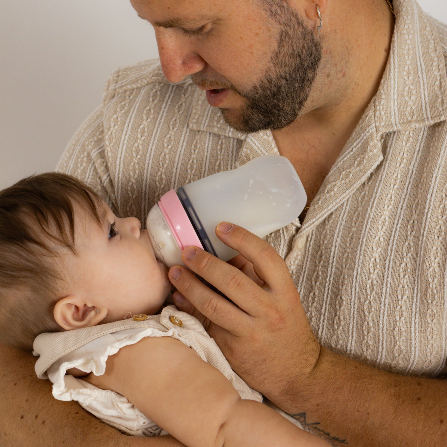 Pack Biberon flujo lento + Chupete Clásico Rosa Chicle Nenina & Co