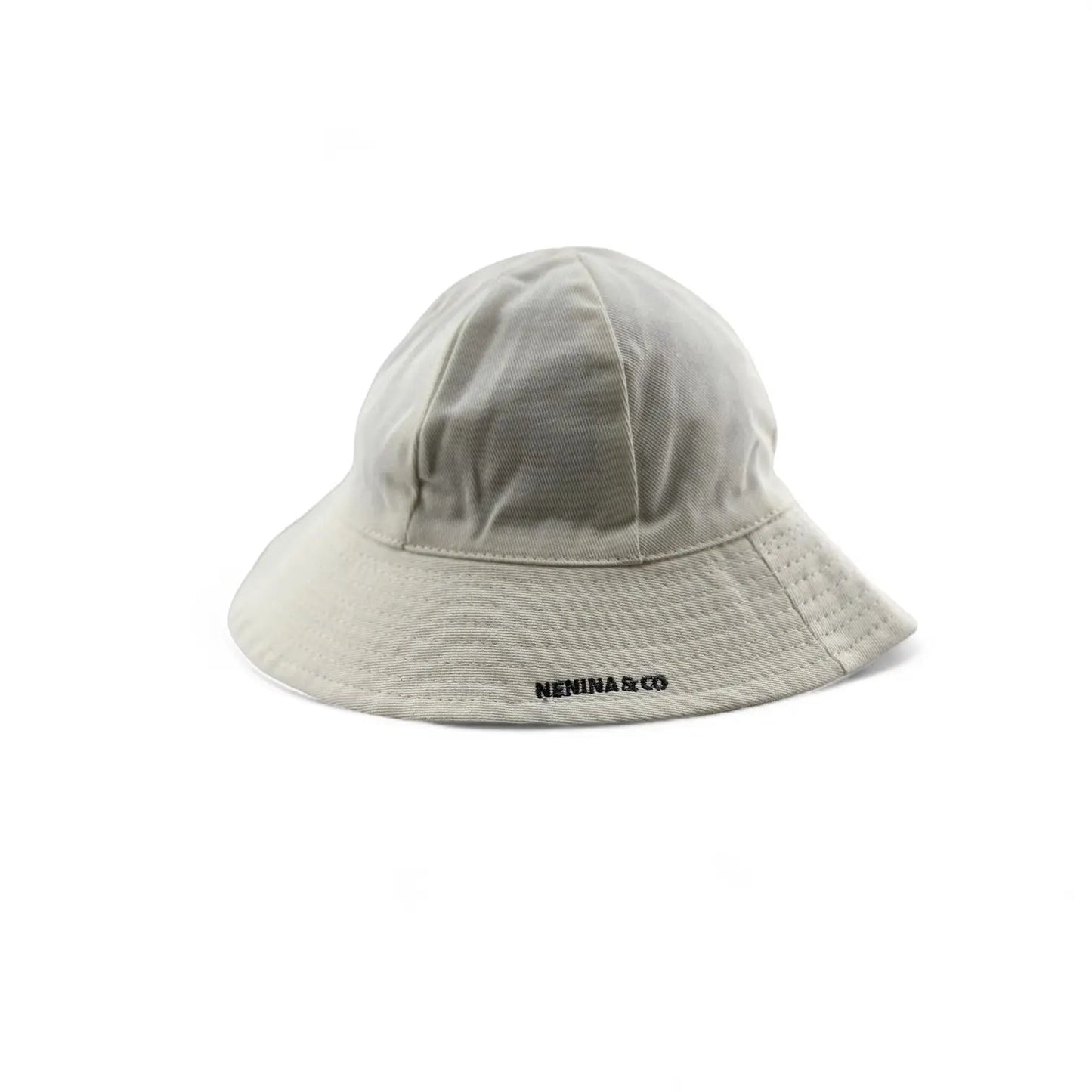 Gorro para el Sol Blanco Nenina & Co - Hecho de Algodón Orgánico | Protección Solar y Estilo