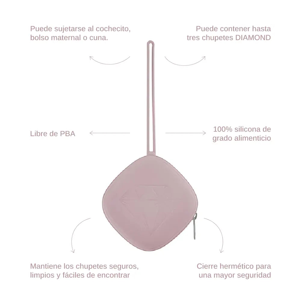 Guardachupete DIAMOND Dusty pink Nenina & Co