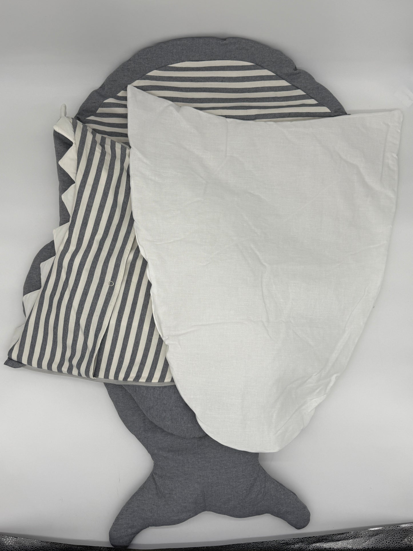 Saco Tiburón para bebé - Denim - Stripes