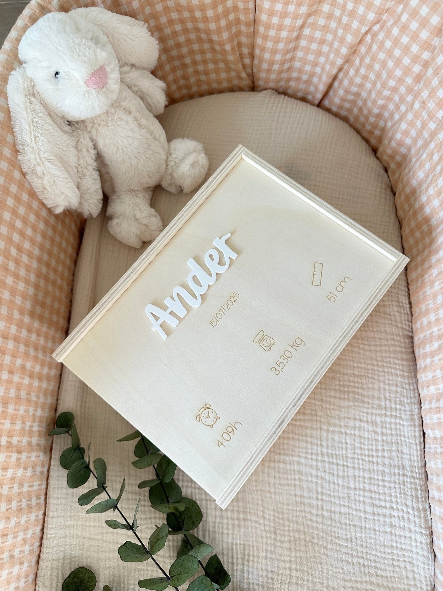 Caja de nacimiento personalizada — Guarda sus primeros recuerdos 💫