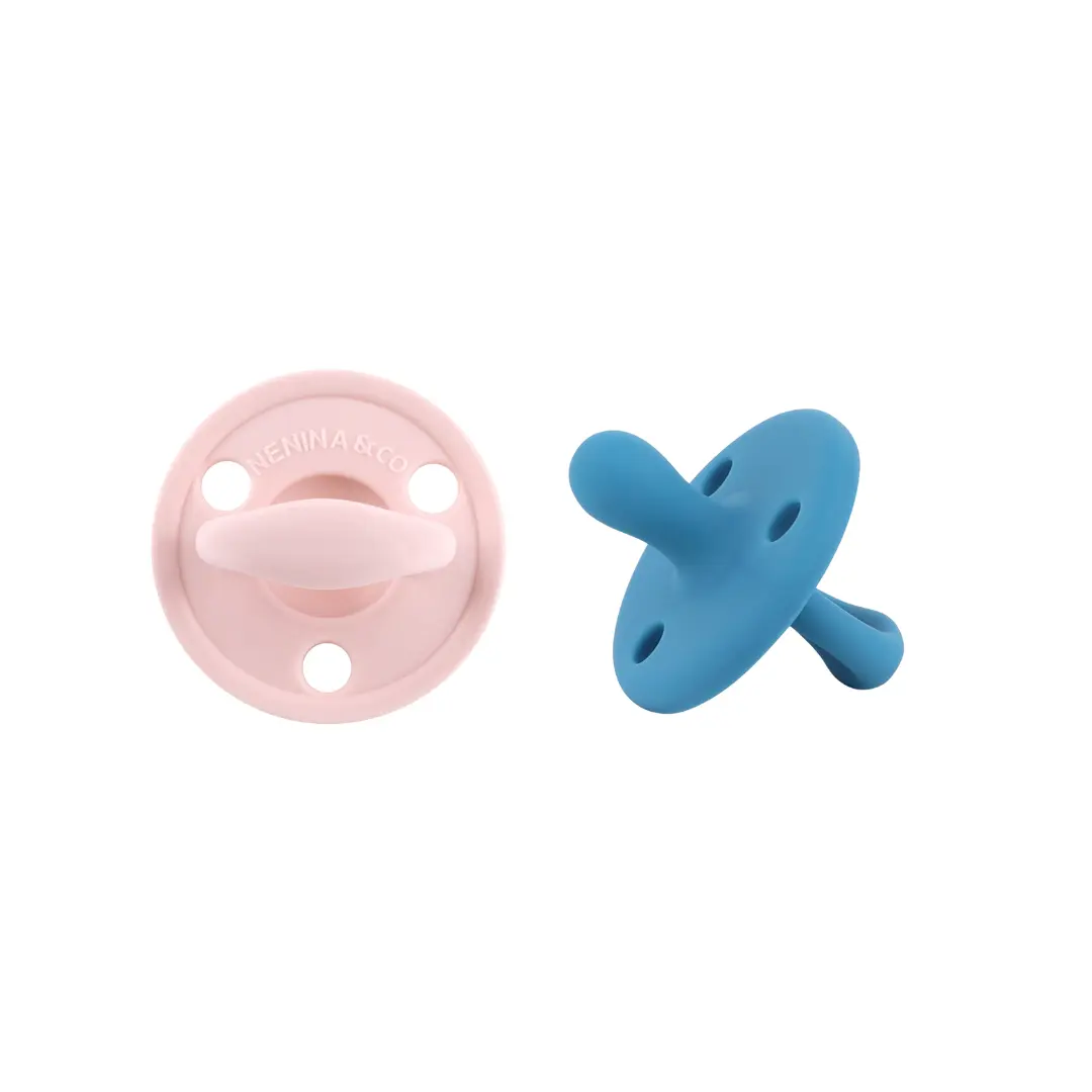 Kit 2 Chupetes Clásicos para Bebé Silicona Orgánica Nenina & Co