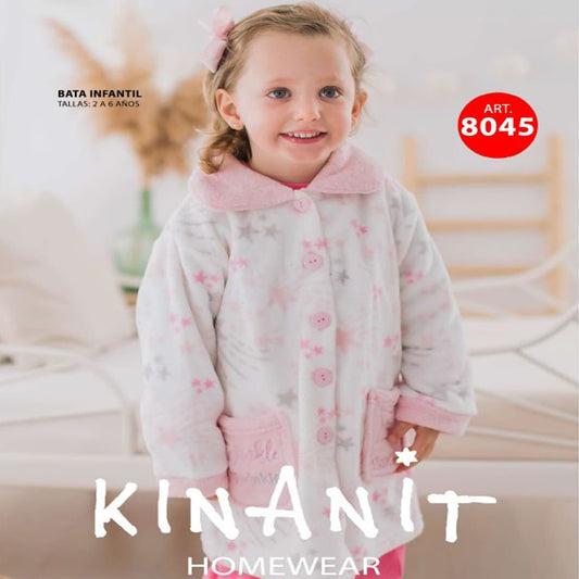 Bata infantil niña coralina Kinanit estrellas KN8045