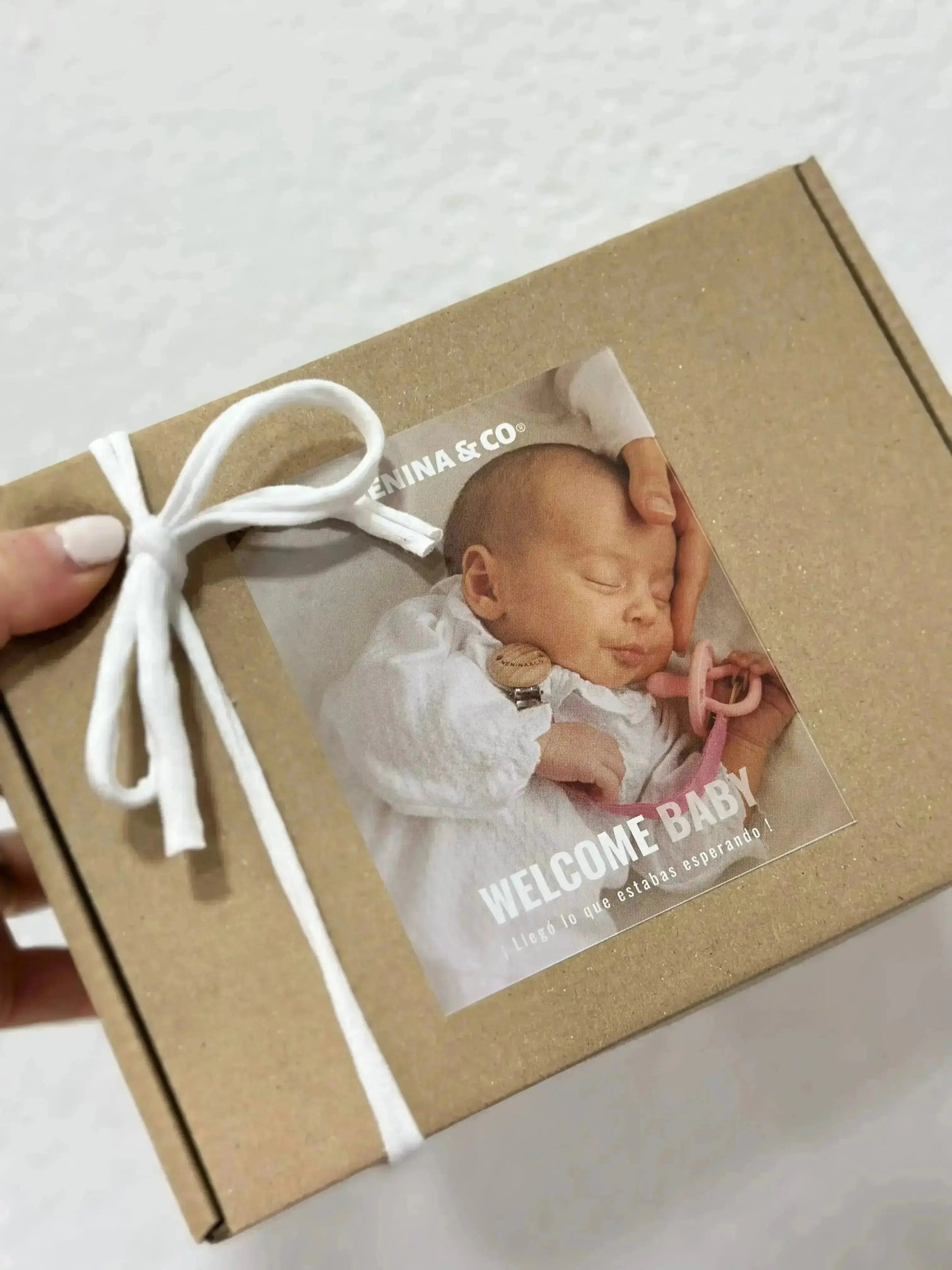 Pack Nacimiento Bebé: Portadocumentos + Neceser de Eco Piel MIREM Rosa pálido | Nenina & Co