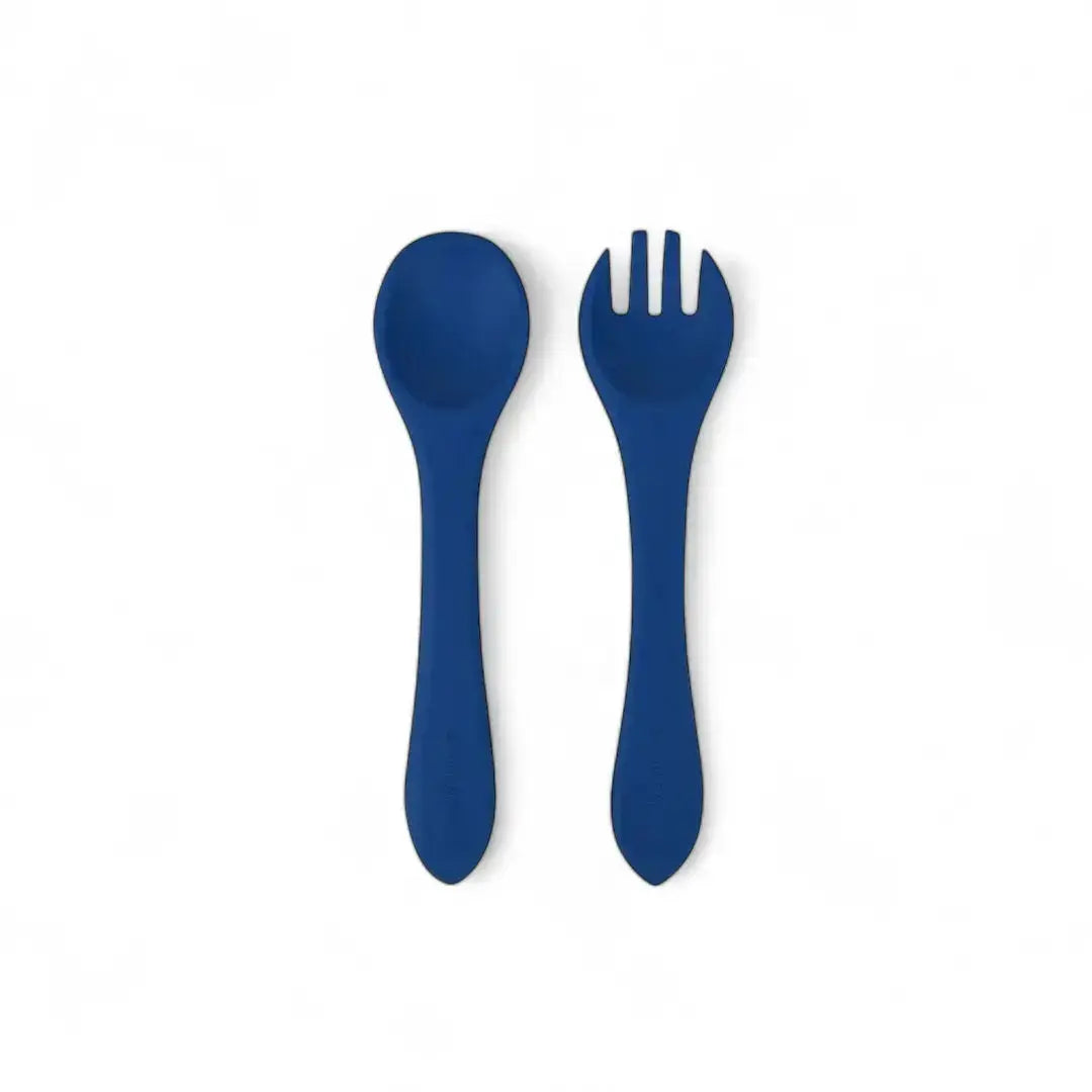 Vajilla BLW Blue 9 Piezas de Silicona orgánica con ventosas Nenina & Co