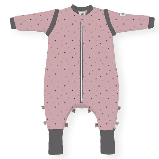 Mono de Dormir Rosa para Bebé con Mangas Extraíbles – Interbaby (1 a 3 años) MON01