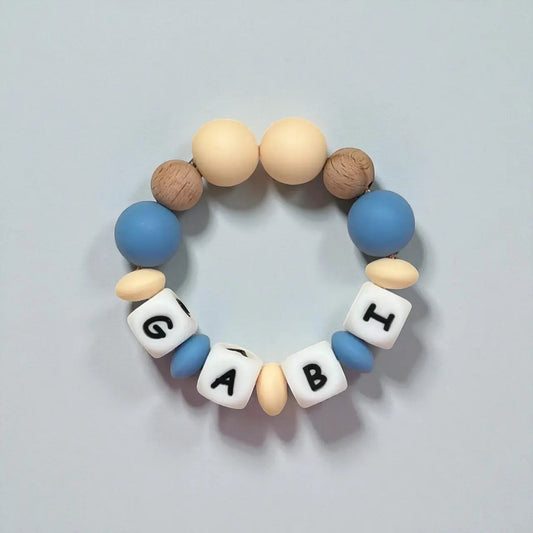 Mordedor  Personalizado con Nombre en Silicona Orgánica | Nenina & Co