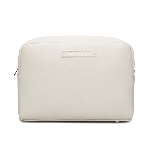 Neceser para Bebé de Eco Piel MIREM Dusty Beige | Organizador Elegante Nenina & Co