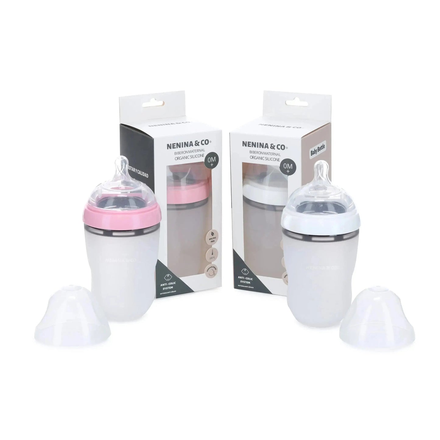 Biberon mami de silicona como el pecho  Nenina & Co