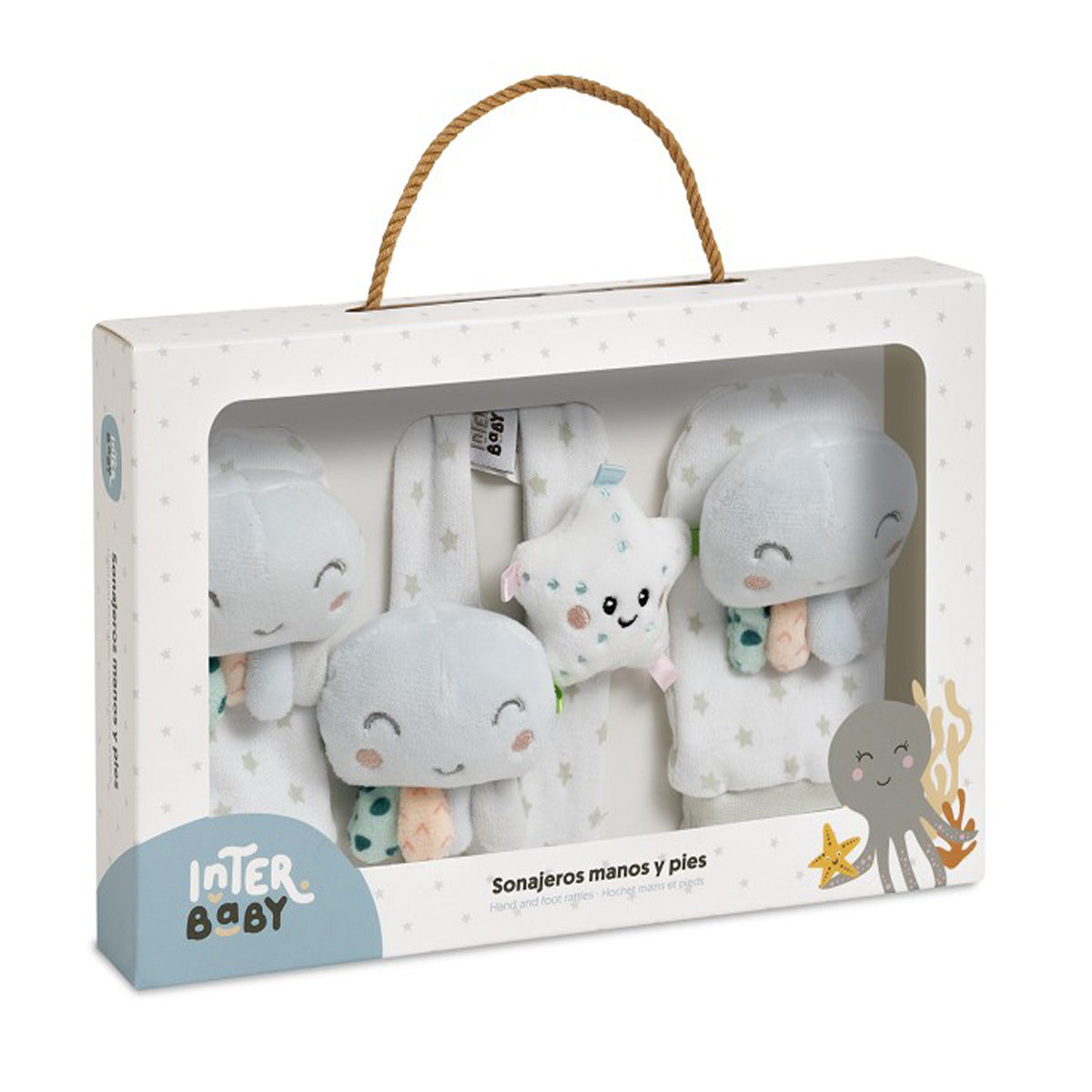 Conjunto de oferta para bebé com 5 peças – 100% algodão, Prawn Star 10734