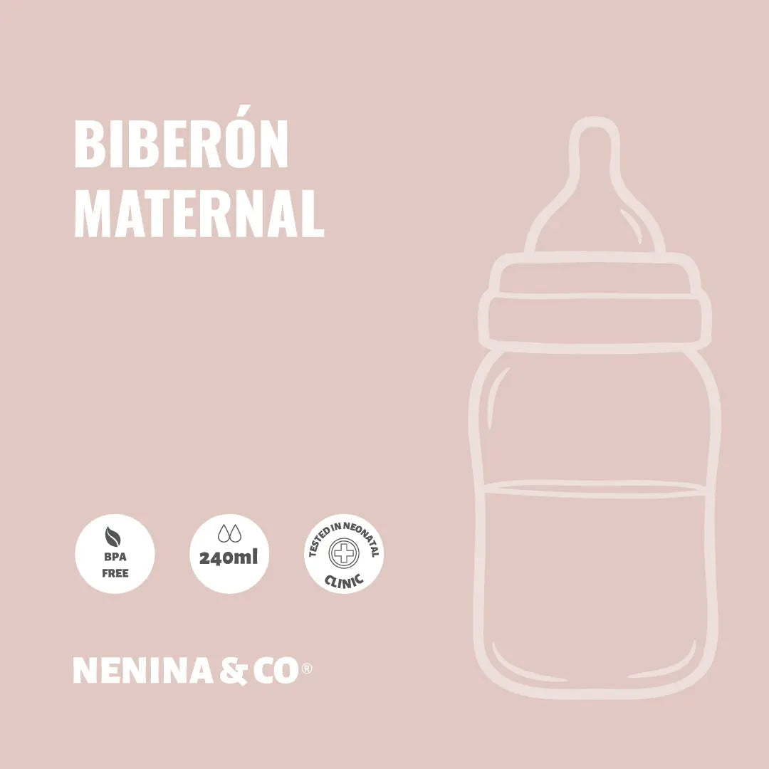 Pack 2 Biberones de Silicona Orgánica Nenina & Co - Flujo regulable