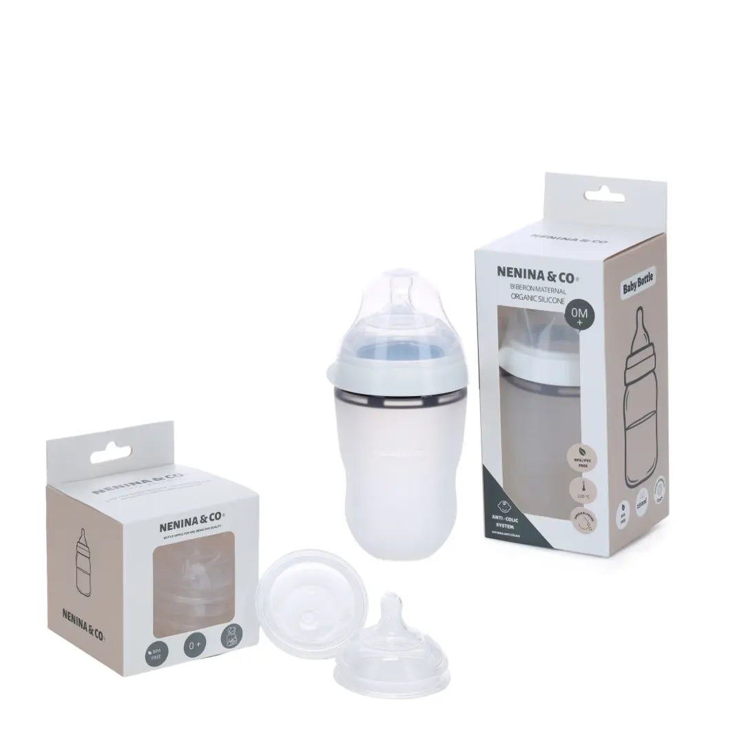 Pack LME Mixta 2 Biberones + 4 tetinas de repuesto Nenina & Co