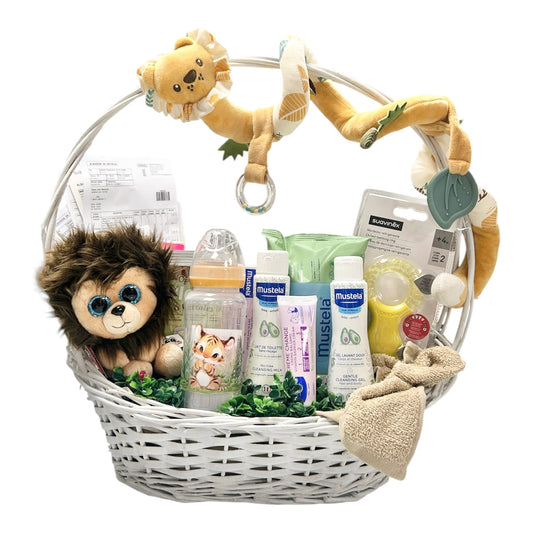 Canastilla nacimiento baby lion