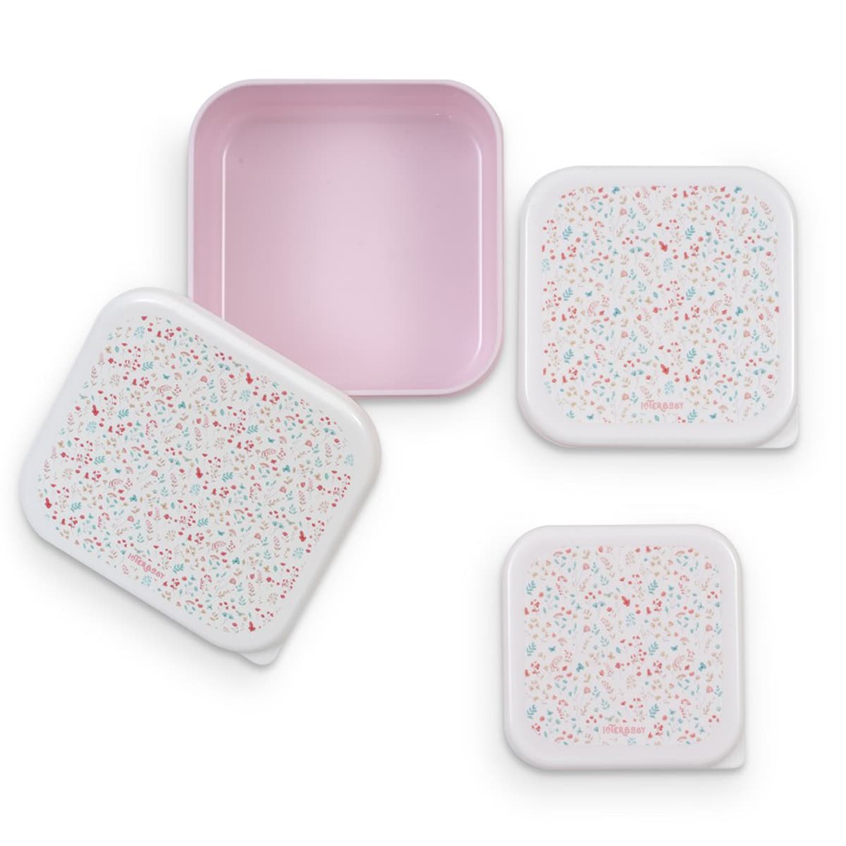 Set de 3 tuppers para bebé Pétalos | Interbaby