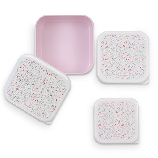 Set de 3 tuppers para bebé Pétalos | Interbaby
