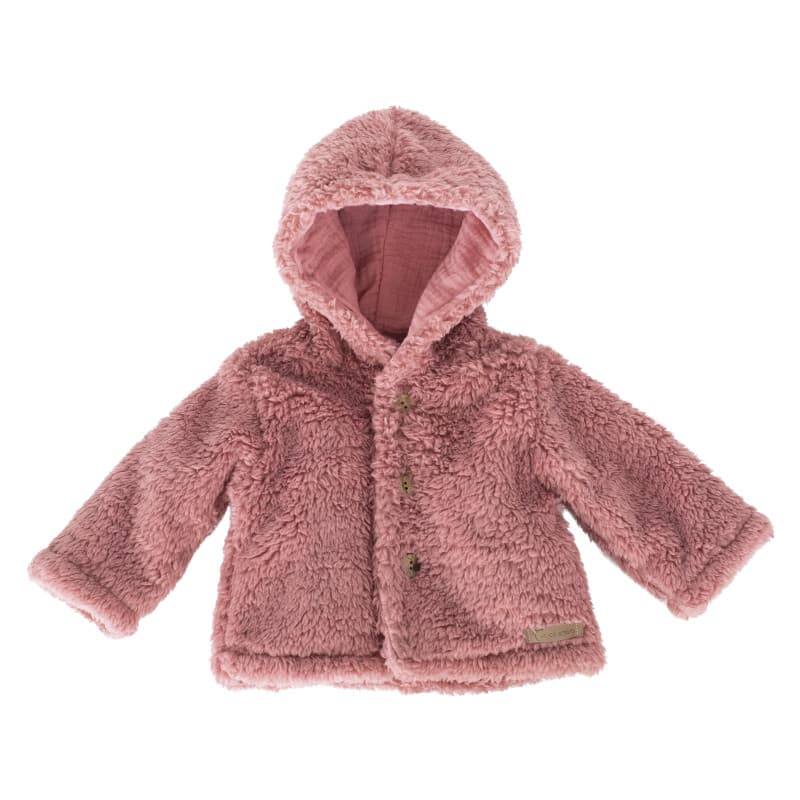 Abrigo de bebé con capucha CALAMARO nude