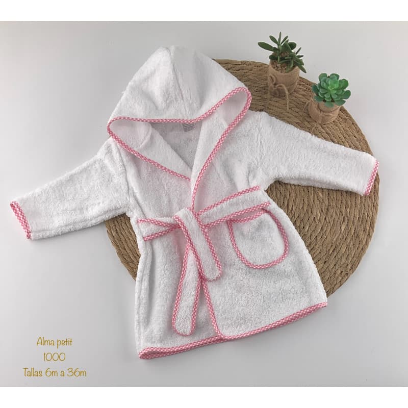 Albornoz bebé con capucha ALMA PETIT 421101000