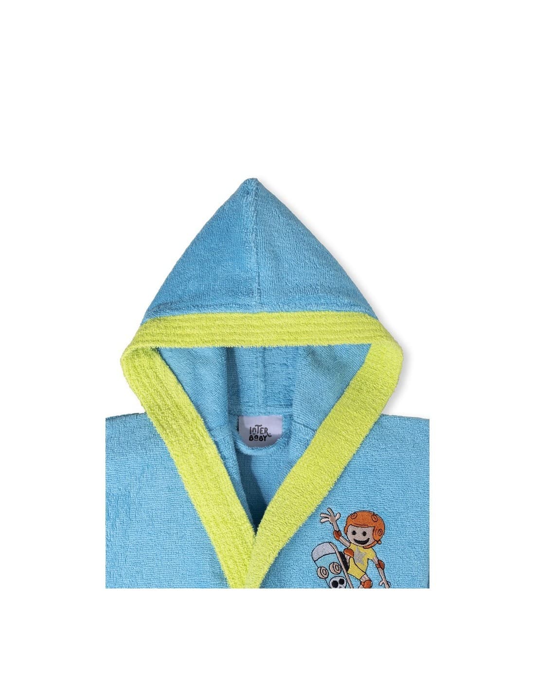 Albornoz infantil Interbaby talla 10-12 521105150  – Suavidad, color y comodidad para después del baño