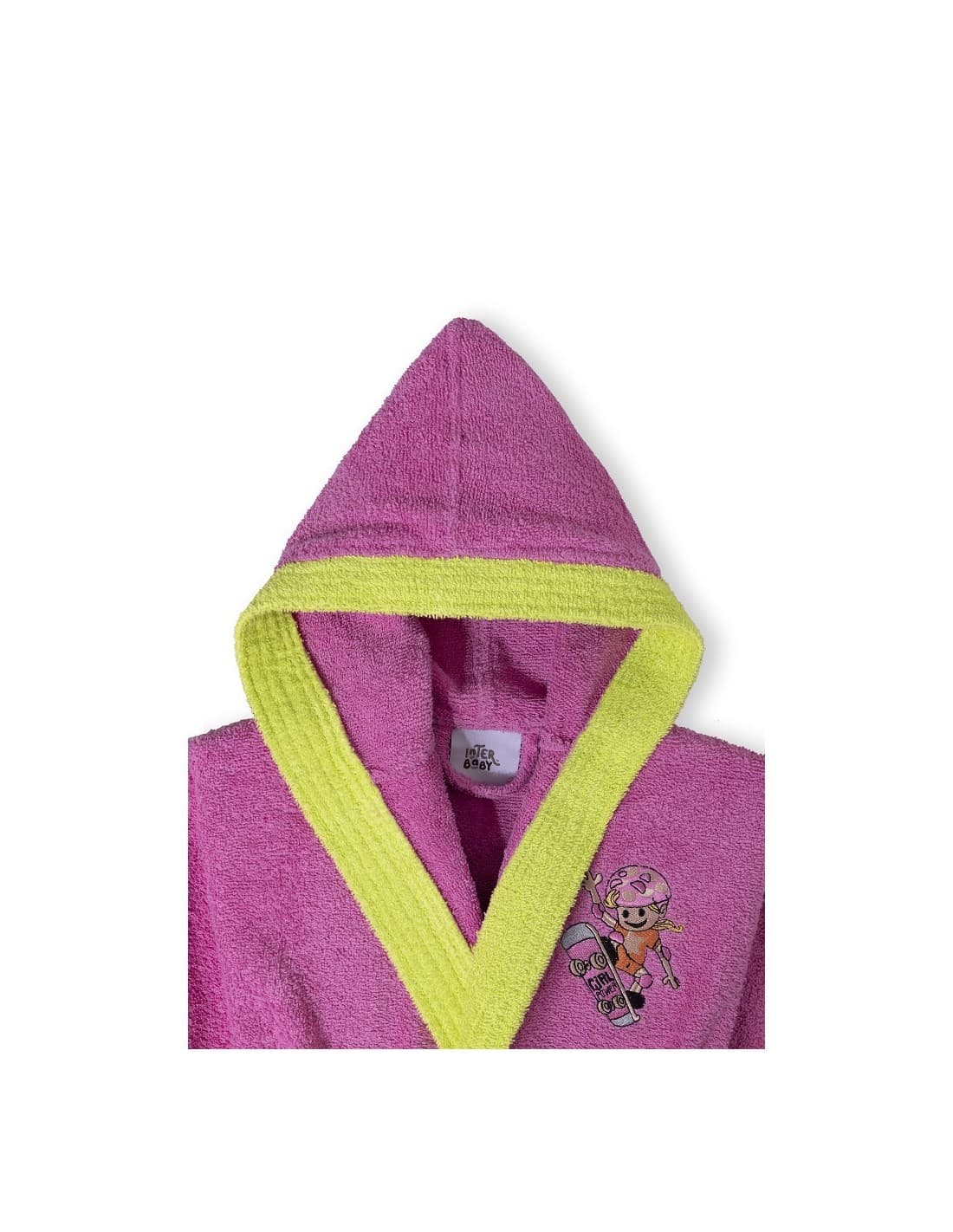 Albornoz infantil Interbaby talla 10-12 521105150  – Suavidad, color y comodidad para después del baño