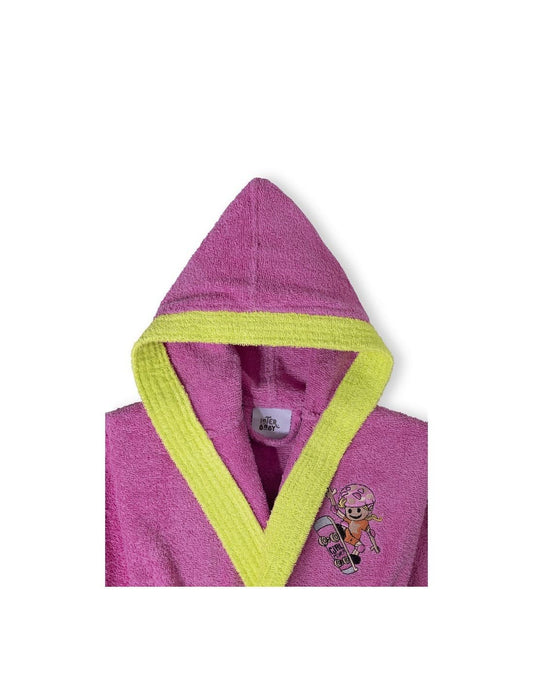 Albornoz infantil Interbaby talla 10-12 521105150  – Suavidad, color y comodidad para después del baño