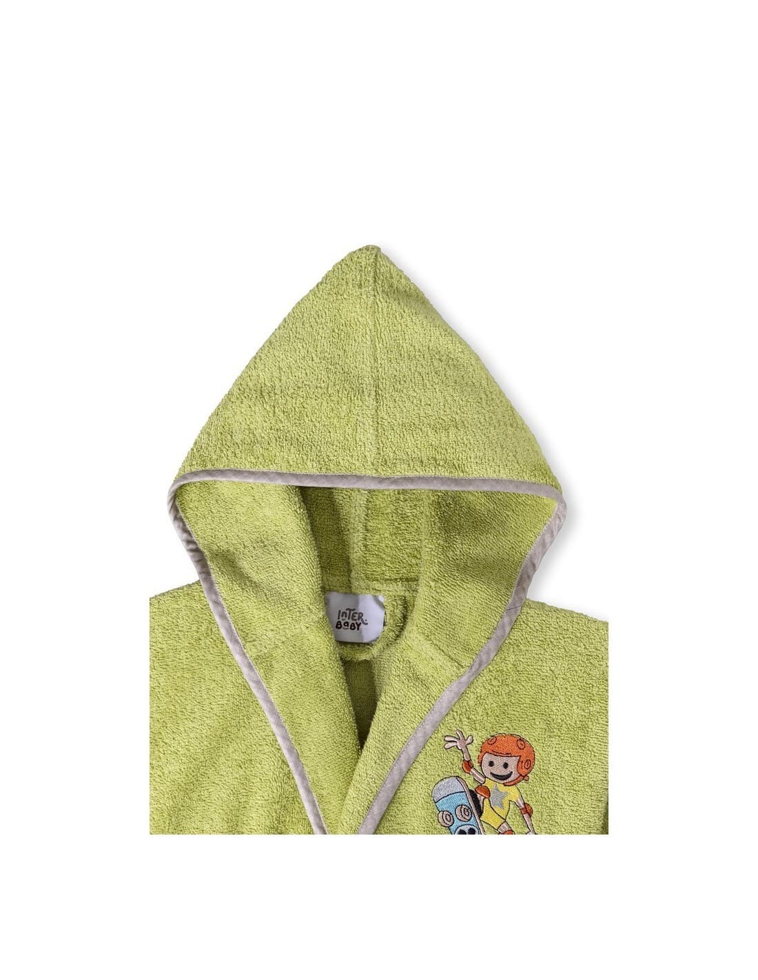 Albornoz infantil Interbaby talla 14 521100515 – Suavidad, color y comodidad para después del baño