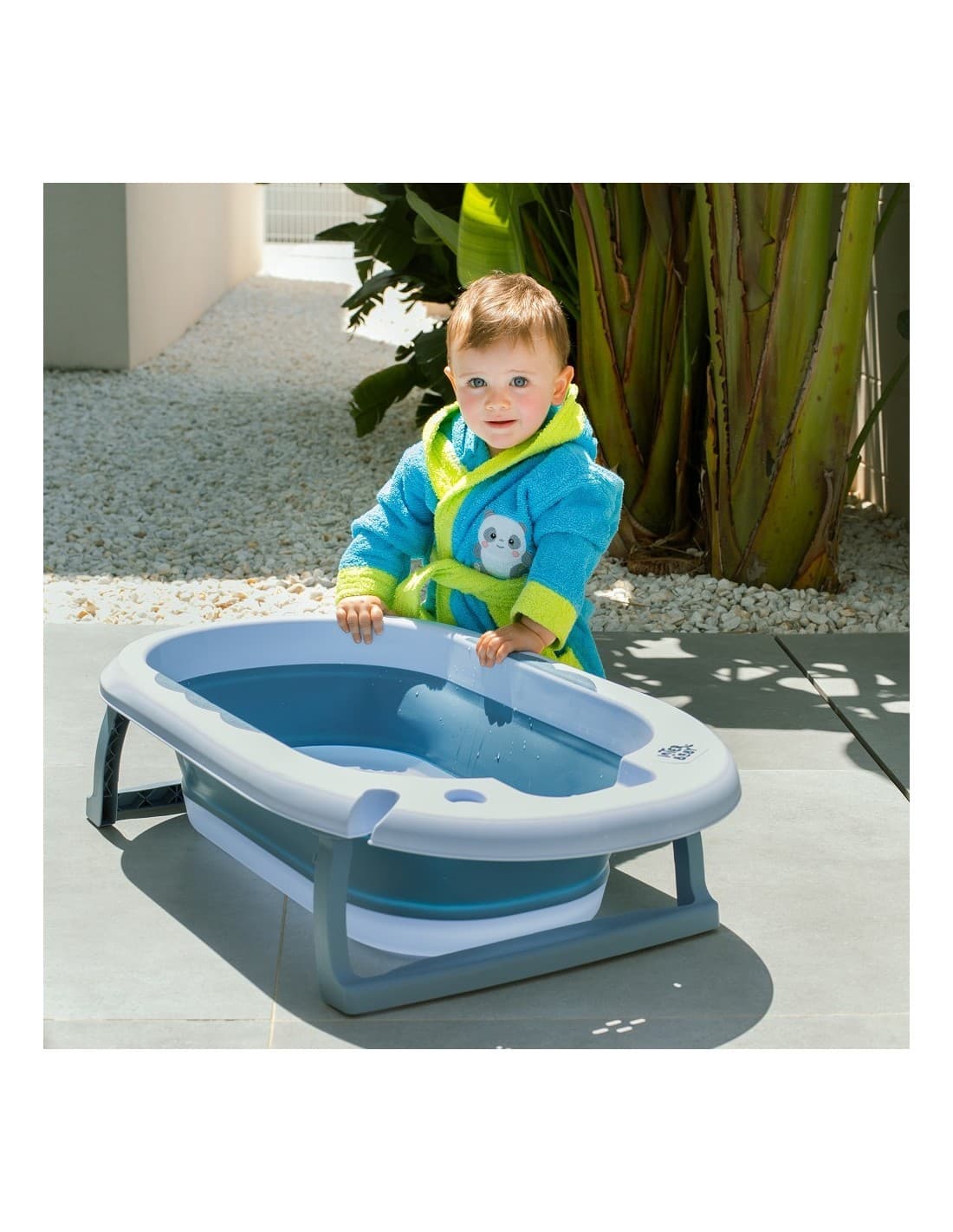 Albornoz infantil Interbaby talla 2–4 521105151 – Suavidad, color y comodidad para después del baño