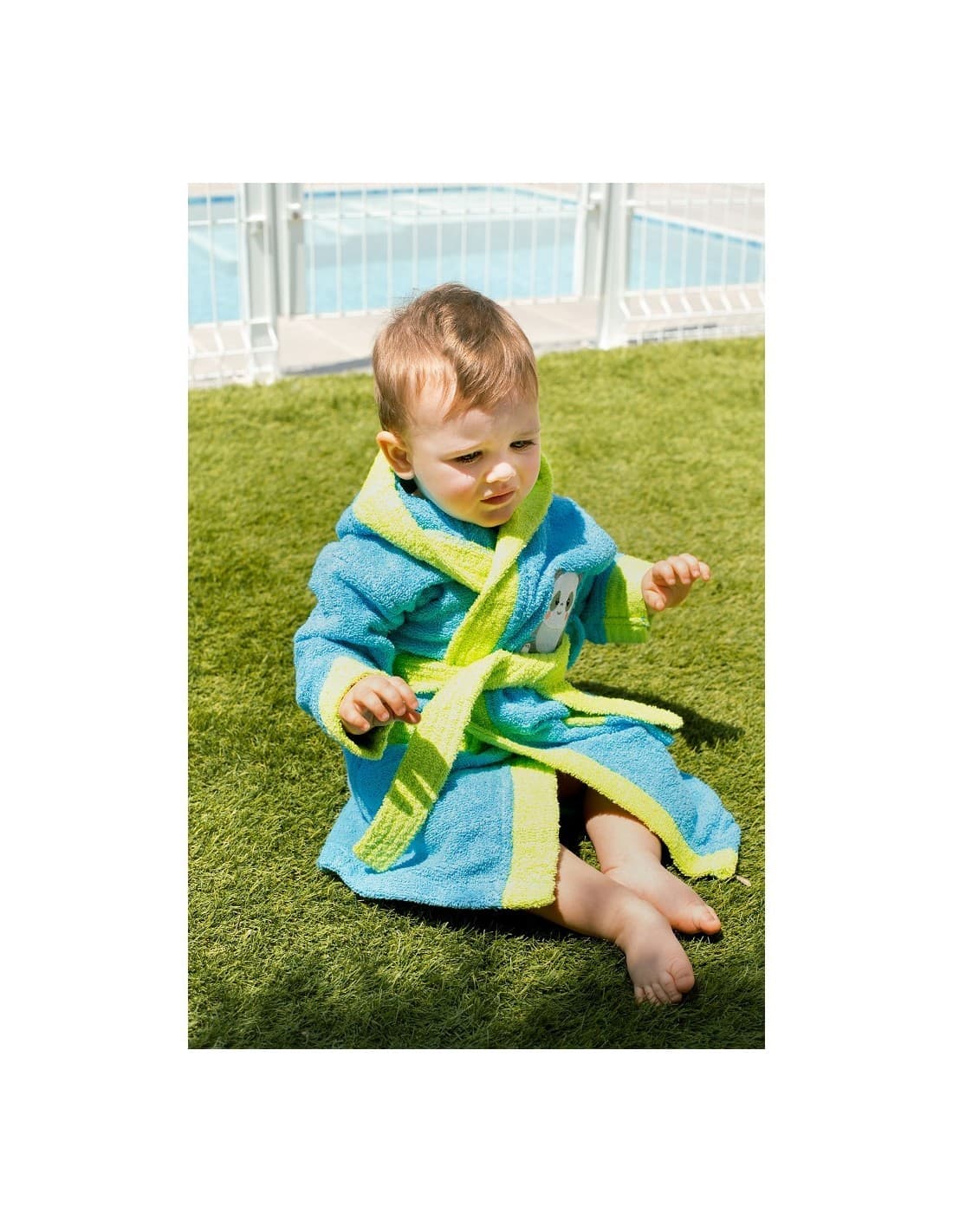 Albornoz infantil Interbaby talla 2–4 521105151 – Suavidad, color y comodidad para después del baño